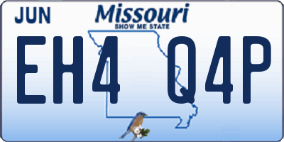 MO license plate EH4Q4P