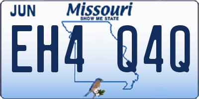 MO license plate EH4Q4Q