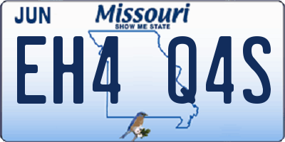 MO license plate EH4Q4S