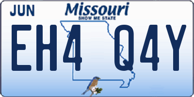 MO license plate EH4Q4Y