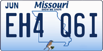 MO license plate EH4Q6I