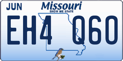 MO license plate EH4Q6O