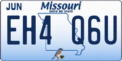 MO license plate EH4Q6U