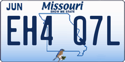 MO license plate EH4Q7L