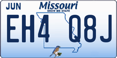MO license plate EH4Q8J