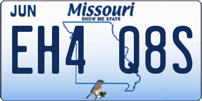 MO license plate EH4Q8S