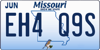 MO license plate EH4Q9S
