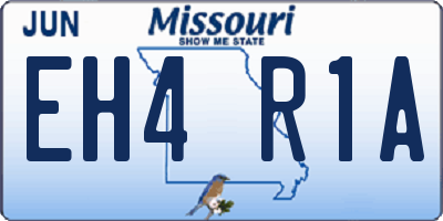 MO license plate EH4R1A