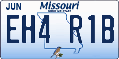 MO license plate EH4R1B