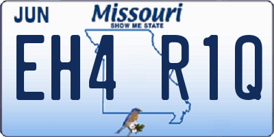 MO license plate EH4R1Q