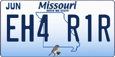 MO license plate EH4R1R