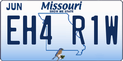 MO license plate EH4R1W