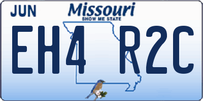 MO license plate EH4R2C