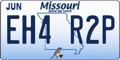 MO license plate EH4R2P