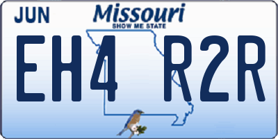 MO license plate EH4R2R