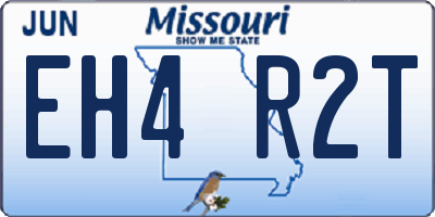 MO license plate EH4R2T