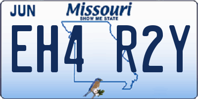 MO license plate EH4R2Y