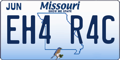 MO license plate EH4R4C
