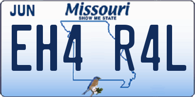 MO license plate EH4R4L