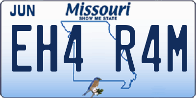 MO license plate EH4R4M