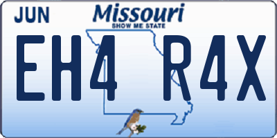 MO license plate EH4R4X
