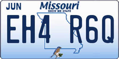 MO license plate EH4R6Q