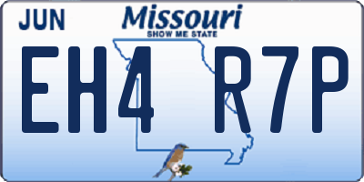MO license plate EH4R7P