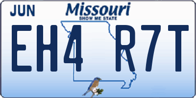 MO license plate EH4R7T