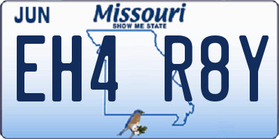 MO license plate EH4R8Y