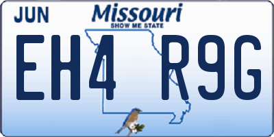 MO license plate EH4R9G