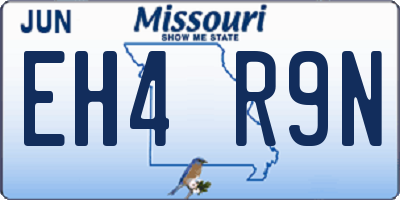 MO license plate EH4R9N