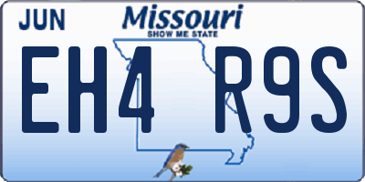 MO license plate EH4R9S