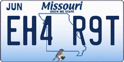 MO license plate EH4R9T