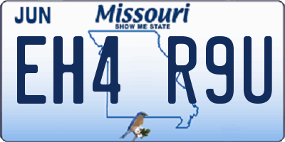 MO license plate EH4R9U