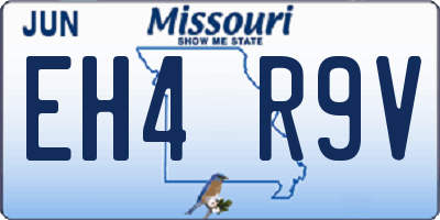 MO license plate EH4R9V