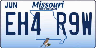 MO license plate EH4R9W