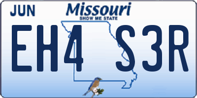 MO license plate EH4S3R
