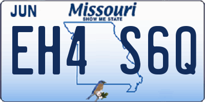 MO license plate EH4S6Q