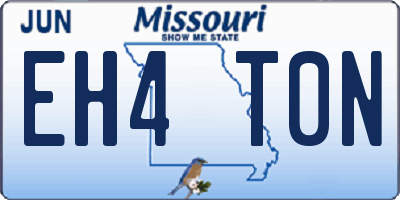 MO license plate EH4T0N
