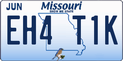 MO license plate EH4T1K