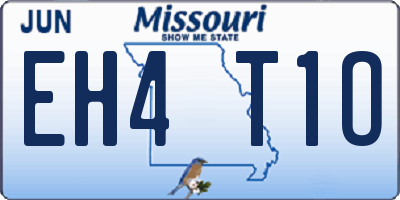 MO license plate EH4T1O