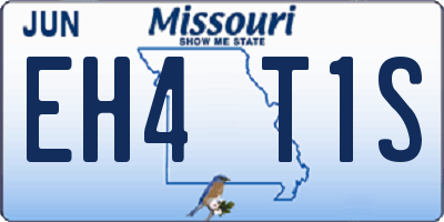 MO license plate EH4T1S