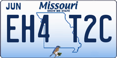 MO license plate EH4T2C