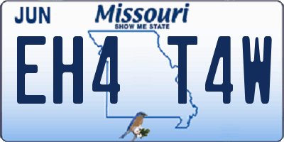 MO license plate EH4T4W