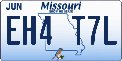 MO license plate EH4T7L