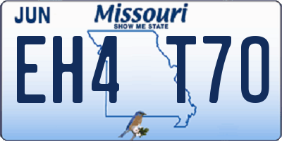 MO license plate EH4T7O