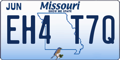 MO license plate EH4T7Q