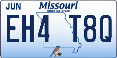 MO license plate EH4T8Q