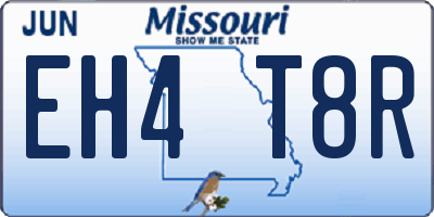 MO license plate EH4T8R