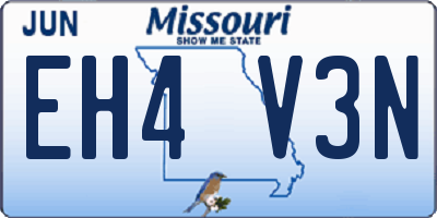 MO license plate EH4V3N